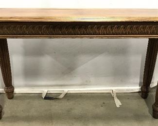 Vintage Carved Wooden Console Table