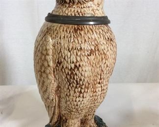 Collectible Ceramic Owl Figural Stein