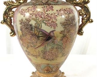 Gilt SATSUMI Porcelain Empire Urn, Vintage Japan