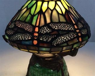 Arts & Crafts Mosaic Resin Table Lamp