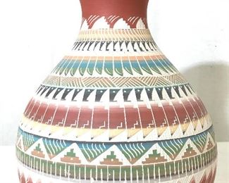 Signed ERNIE WATCHMAN NAVAJO Ceramic Vase