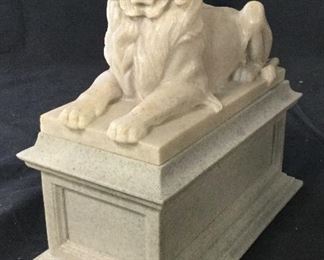 Vintage Stone Lion Figural