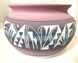 Vintage Tribal Style Pottery Vase