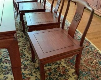 Set 12 Custom Rosewood Dining Chairs,J.L.George&Co