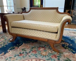 Upholstered Duncan Phyfe Design Sofa