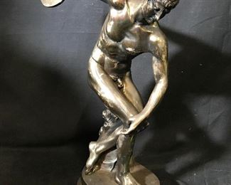 Sterling Silver Clad Sculpture Discus Thrower