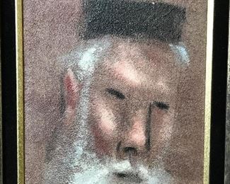 Signed Oil on Board Jewish Man Painting
