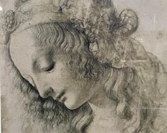 Offset Litho of Renaissance Underdrawing