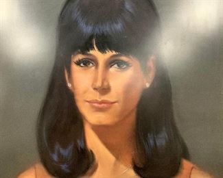 Signed Oil Portrait Painting of a Woman