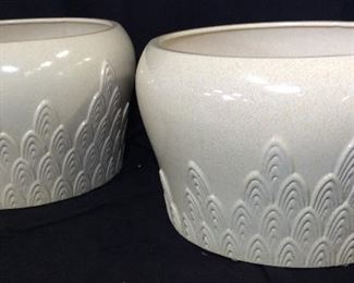 Pair Ceramic Planters, Ceramichi Tommaso Bassi,