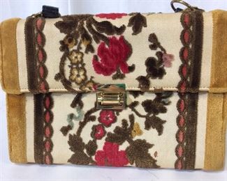 Luxury Handmade Velour Handbag, France