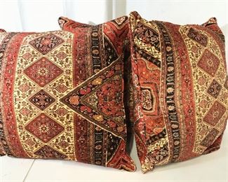 Set 3 Oversized Luxury Persian Textile Pillows