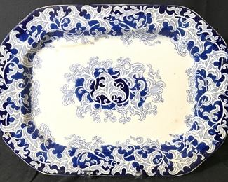 Antique NEVA WR Asian Chinoiserie Serving Dish