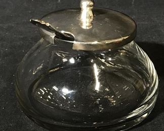 Lidded Glass Sugar Bowl