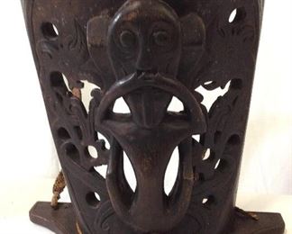 Borneo Hand Carved Dayak Baby Carrier, Indonesia