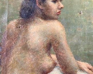 Tala Salamatov Female Nude Oil Painting
