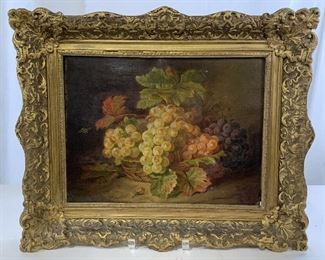 Carl Lauer Signed Still Life Oil Painting