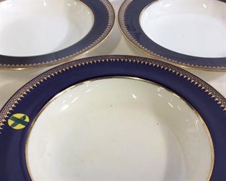 Denis Collamore & Co Porcelain Dining Bowls, Eng.