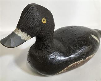 Vintage Hand Carved and Painted Wood Duck Decoy