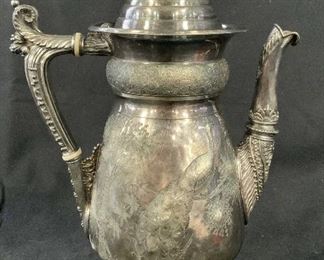 Vintage Meridian B Company Metal Teapot
