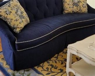 Set of two spectacular velvet couches by Century 