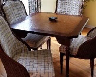 Gorgeous game table with four chairs - impeccable condition