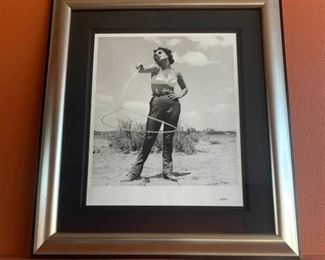 Elizabeth Taylor ''Lasso'' Frank Worth Print