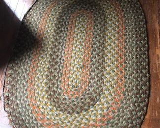vintage braided rug