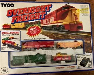 Tyco train sets new in box
