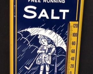 1960’S MORGAN SALT THERMOMETER, 16’’H