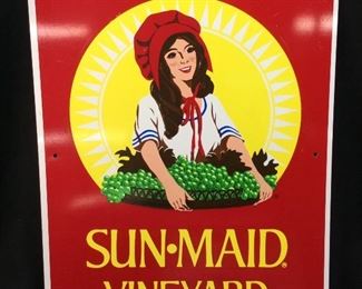 SUN-MADE VINEYARD TIN SIGN