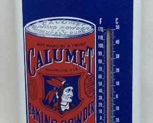CALUMET BAKING POWDER PORCELAIN THERMOMETER