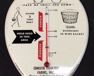 1950’S CHICKEN FARMER EGG THERMOMETER