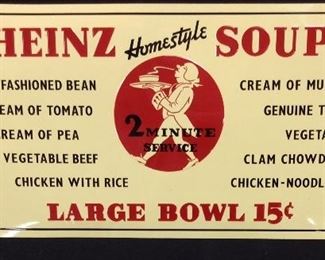HEINZ HOMESTYLE SOUPS SIGN