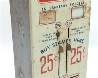 VINTAGE U.S. POSTAGE STAMP COIN-OP MACHINE