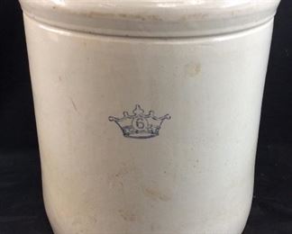 VINTAGE KINGS CROWN 3 GALLON CROCK