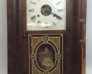 ANTIQUE SETH THOMAS WALL CLOCK w KEY