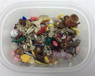 1950’S-60’S CHARMS, LOONEYTOONS WITH ASSORTED CHARMS