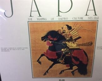 LARGE JAPANESE 14TH CENTURY MOUNTED WARRIOR