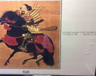 LARGE JAPANESE 14TH CENTURY MOUNTED WARRIOR