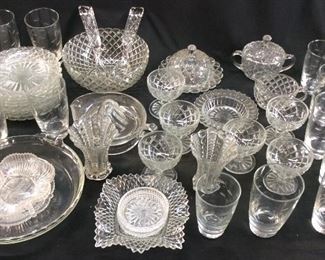 ASSORTED GLASSWARE/PRINCESS HOUSE
