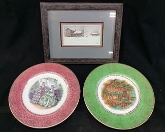 HOME DECORATIVE PLATES/SMALL PRINT