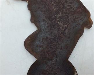 RARE 1940’S COCA COLA GIRL IN NAVY DIE CUT SIGN