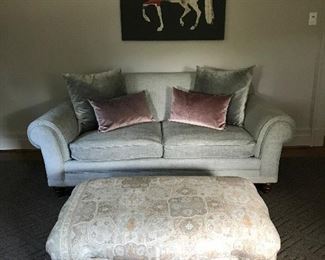 Newly reupholstered sofa.