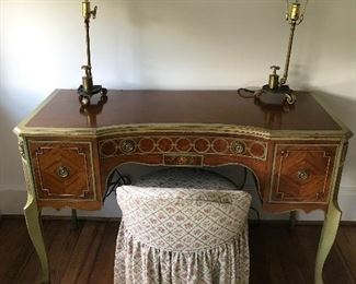 Antique hand painted dressing table.
