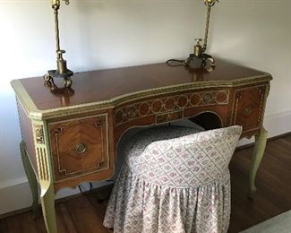 Pair of repurposed objects lamps.