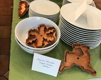 Over-sized Martha Stewart copper cookie cutters