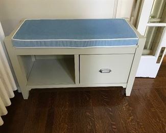 Crate and Barrel storage bench.