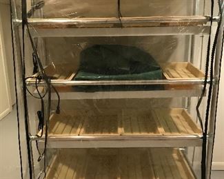 Johnny’s Seeds full-size seedling metal cart.