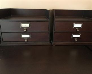 Pottery Barn desk organizers